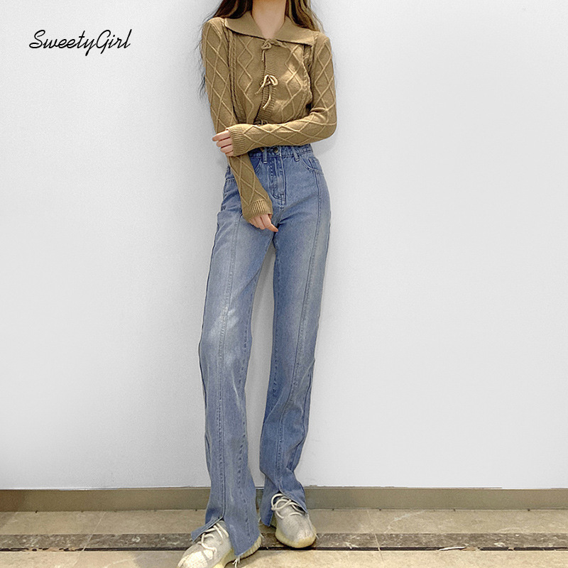 Quần Jeans Nữ Dài Lưng Cao Thời Trang