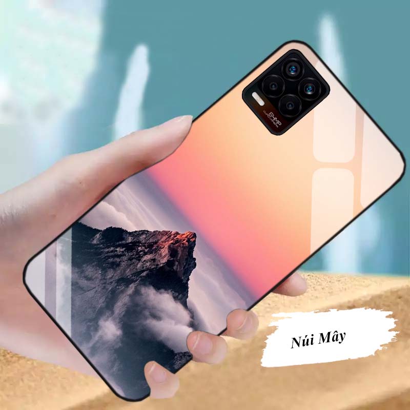 Ốp Lưng Realme 8, Realme 8 Pro Mặt kính cường lực Cao Cấp, Sang Trọng thiết kế Độc Quyền