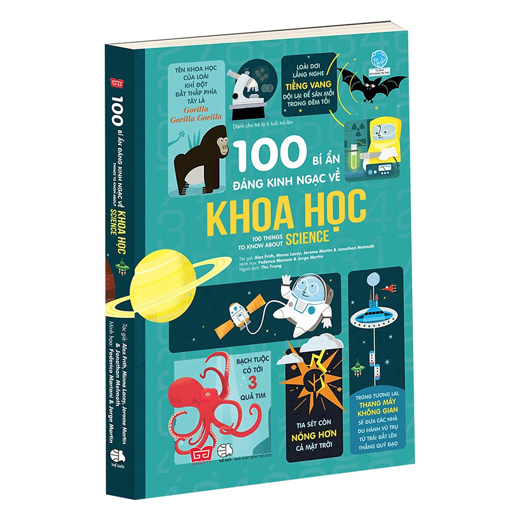 Sách - 100 bí ẩn đáng kinh ngạc về Khoa học (USBORNE - 100 things to know about science) 5.0