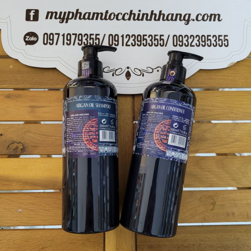 DẦU GỘI XẢ HISCHER ARGAN OIL 500ML