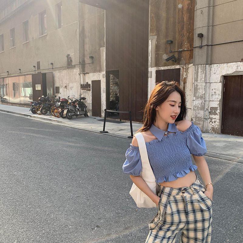 QUẦN YẾM ỐNG SUÔNG SỌC CARO - Y0084 | BigBuy360 - bigbuy360.vn