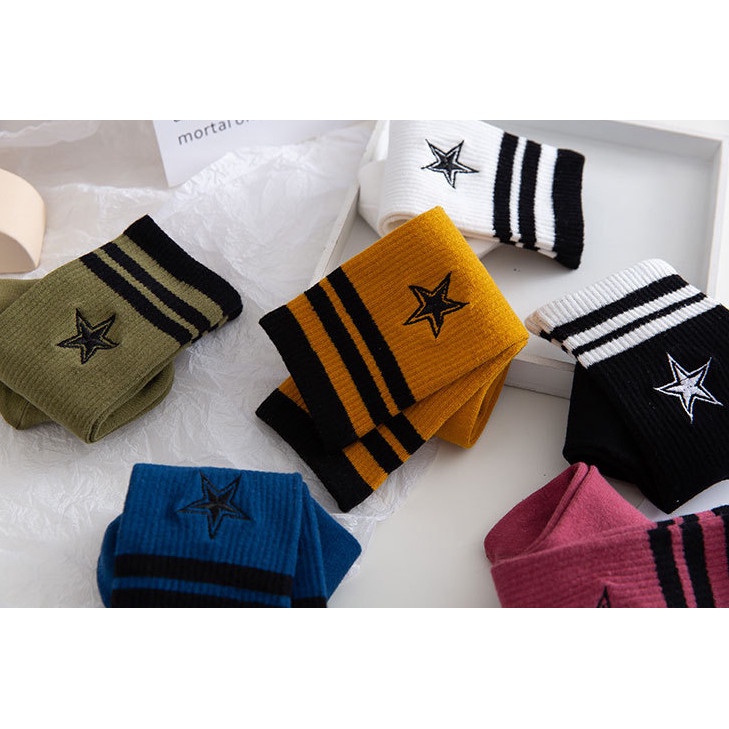 Vớ Tất cổ cao hình Ngôi Sao style Hàn Quốc siêu dễ thương dành cho nữ