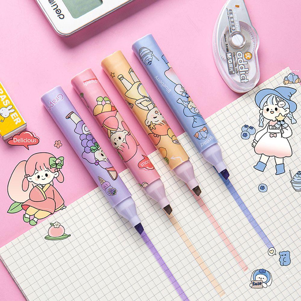 Bút Mực Dạ Quang Dùng Vẽ Tranh Màu Sắc Dễ Thương