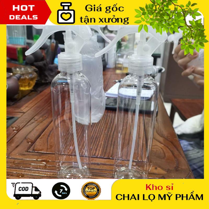 Chai Xịt Phun Sương ❤ GIÁ TẬN GỐC ❤ Chai nhựa pet phun sương Vòi Súng 100ml/150ml/200ml/250ml rỗng chiết mỹ phẩm .