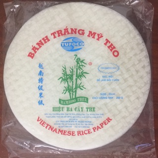 Bánh tráng GỎI CUỐN Mỹ Tho 250g size 22 tròn