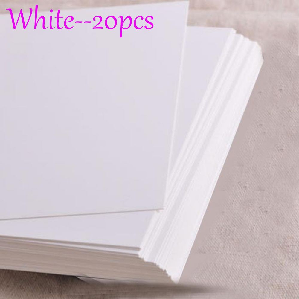 Bộ 20/100 giấy kraft kích thước 14.4*9.4cm dùng làm thiệp mời trang trí tiện dụng