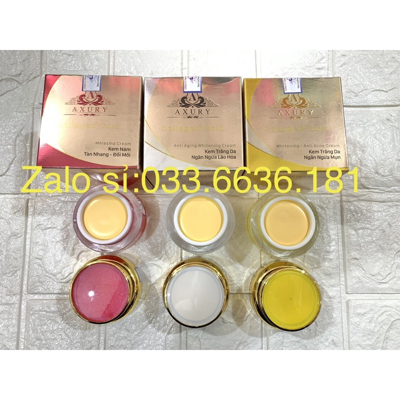 [chuẩn hàng]kem axury collagen+ gold dưỡng trắng da-ngăn ngừa lão hoá hủ 25g