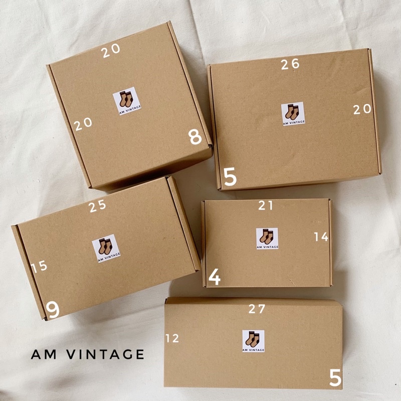 Hộp Quà Tặng Đựng Quần Áo Gift Box Giấy Kraft Vintage (26x20x5cm) | BigBuy360 - bigbuy360.vn