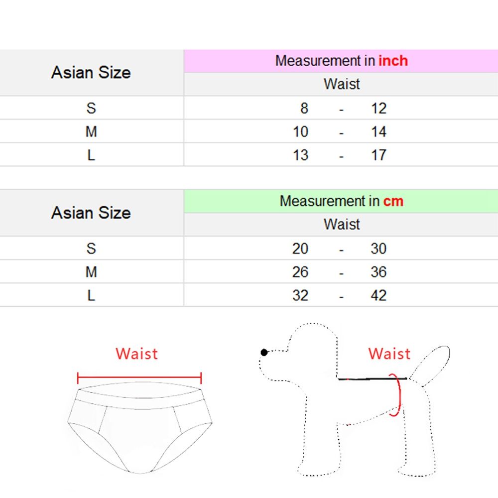 Quần tã sinh lý tùy chỉnh nhiều màu có thể giặt và tái sử dụng cho chó cưng