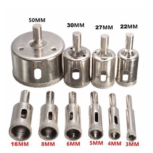 Mũi khoan kính , khoan gạch men, mũi khoan đá số 6-42