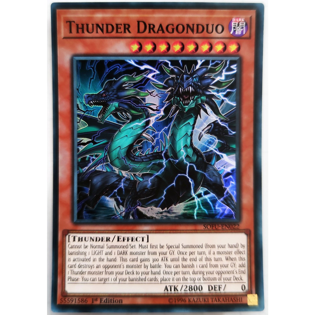 [Thẻ Yugioh] Thunder Dragonduo |EN| Super Rare
