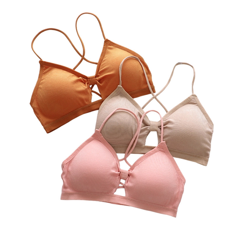 Women Sexy Backless Bra,Soft Cotton Wireless Underwear,Push Up Candy Color Corset,Sports Sling Vest | BigBuy360 - bigbuy360.vn