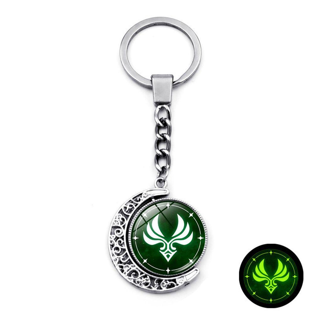 Maxg Móc Khóa Họa Tiết Anime Eye of God Element Vision Dạ Quang