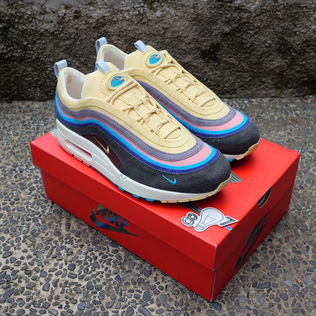 (Full phụ kiện) Giày thể thao Air Max 97 Sean Wotherspoon bảy màu da lộn