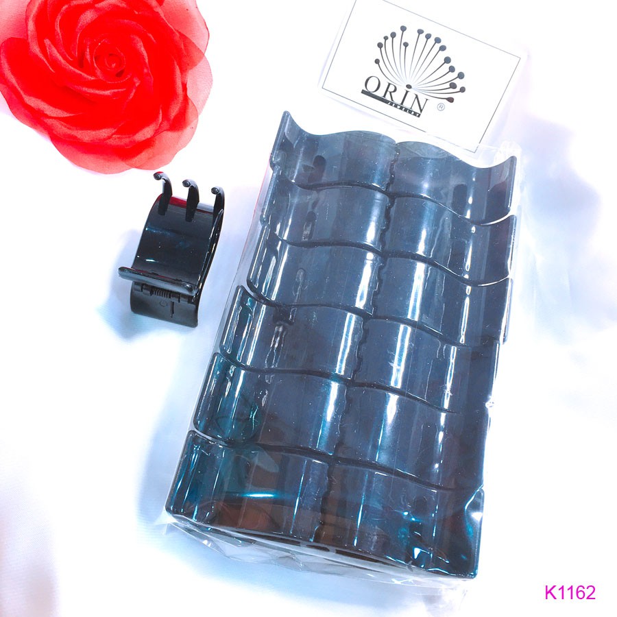 Set 12 Kẹp tóc, kẹp càng cua 5 răng Orin