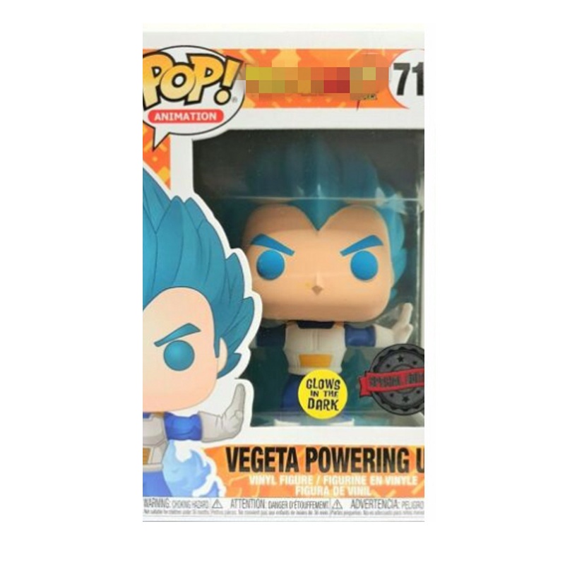 Mô hình nhân vật Dragon Ball Z Vegeta Powering Up Funko Pop phát sáng trong bóng tối vinyl làm quà tặng bộ sưu tập