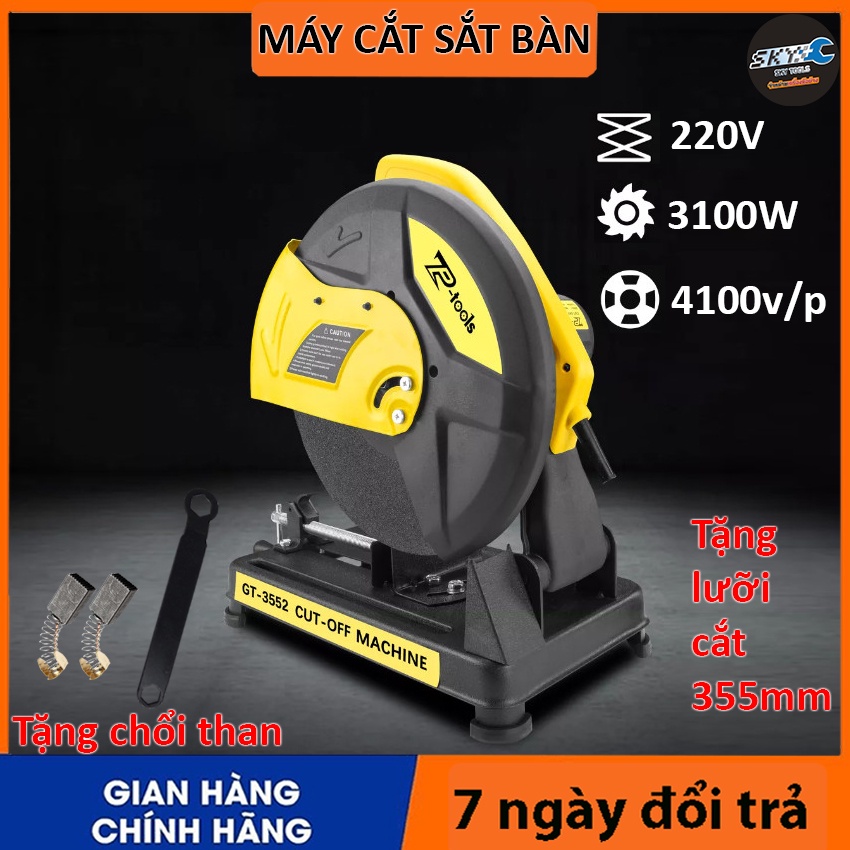 GT-3552 Máy Cắt Sắt, Máy Cắt Sắt Bàn , Máy Cắt Sắt Bàn công nghệ Thái Lan , Công Suất Lớn 3100w, Máy cắt sắt lớn