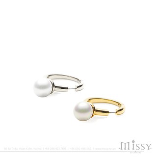Khuyên tai Ambush Hoop Pearl