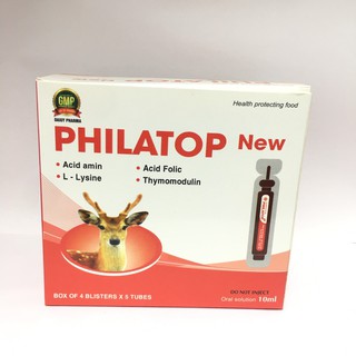 Philatop new hộp 20 ống nhựa