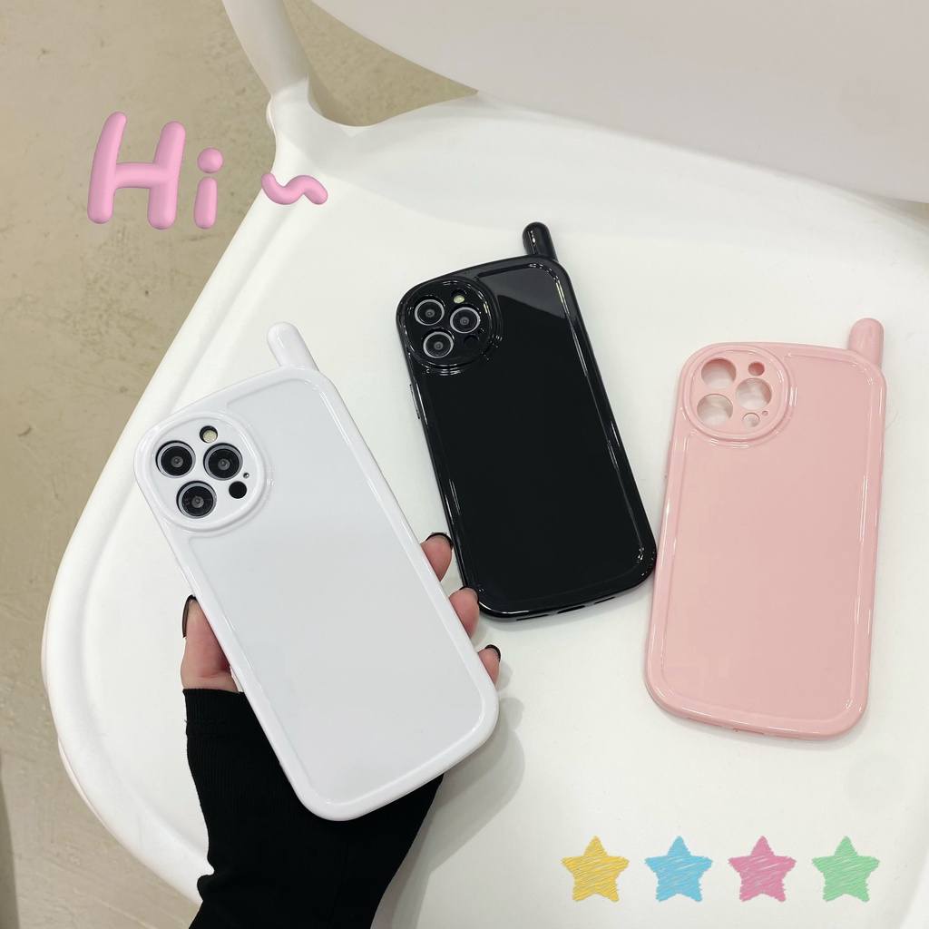 Ốp Điện Thoại Chống Sốc Kiểu Dáng Đơn Giản Phong Cách Retro Thời Trang