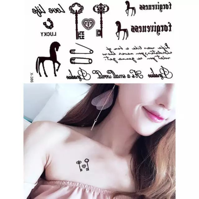 Hình xăm dán tattoo mini nhiều mẫu nhỏ xinh x386