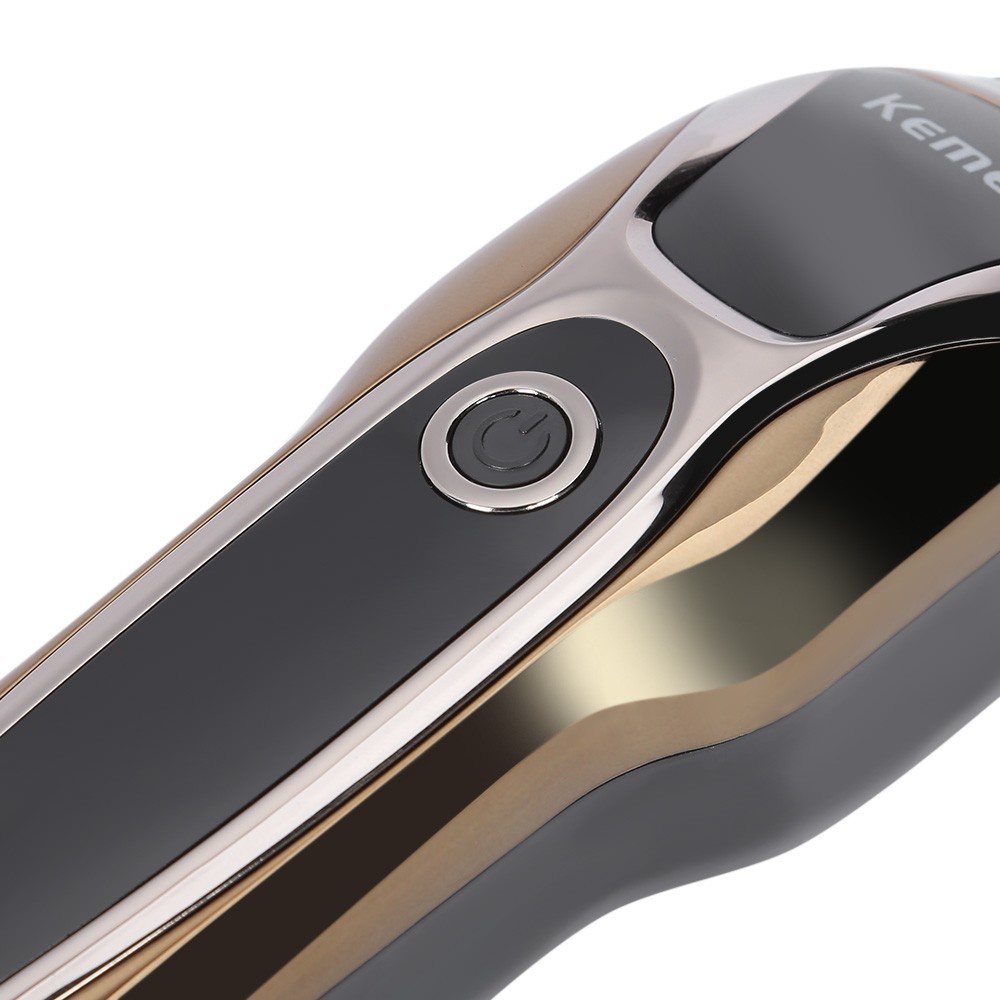 Tông đơ cắt tóc không dây chuyên nghiệp Kemei KM-1990 chế độ Turbo siêu mạnh, cắt tóc nam nữ.
