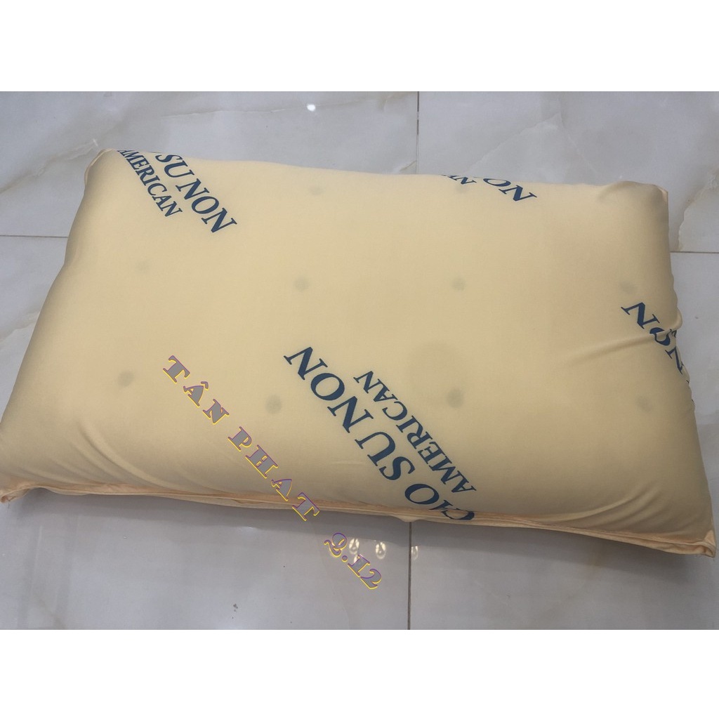 RUỘT GỐI NẰM CAO SU NON THIÊN NHIÊN CAO CẤP KÍCH THƯỚC 35X55 CM