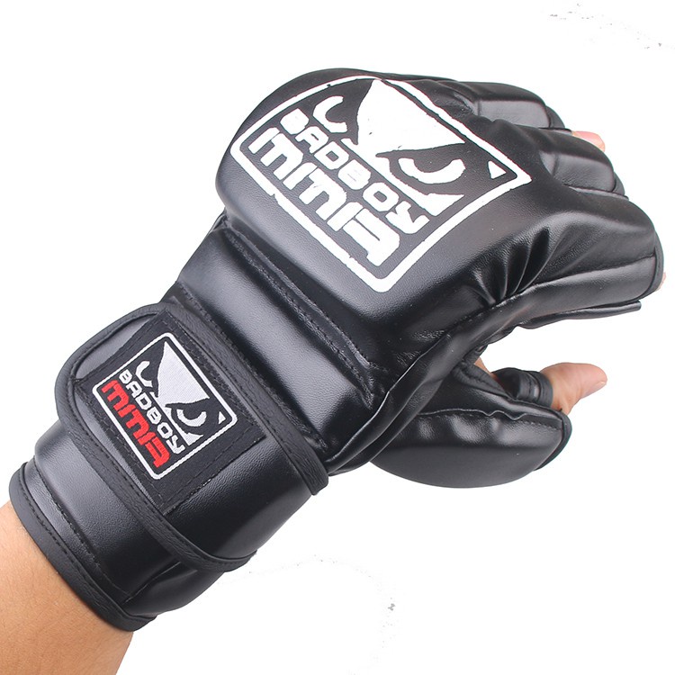 Găng tay đấm bốc half-finger muay thái mma points ufc fighting fighting sanda sandbag training găng tay chuyên nghiệp dành cho người lớn