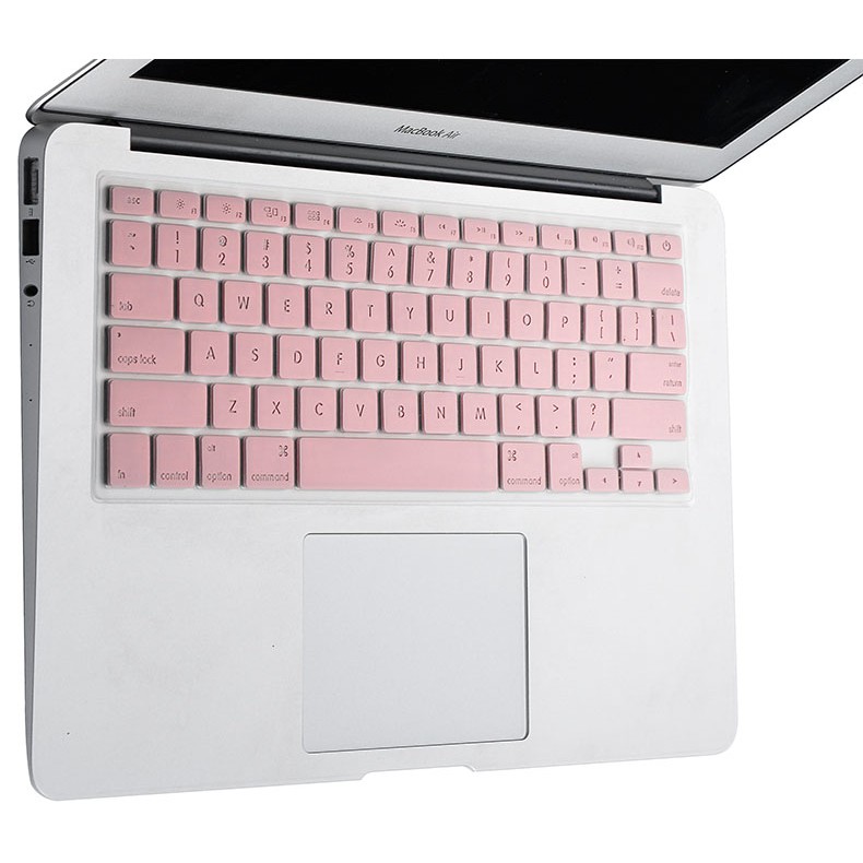 Miếng Phủ Bàn Phím Macbook Chống Nước,Bụi Bẩn Màu Hồng Pastel Bản US