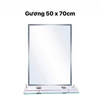 COMBO GƯƠNG PHÒNG TĂM 50-70 VÀ KỆ GƯƠNG CAO CẤP INOX 304.
