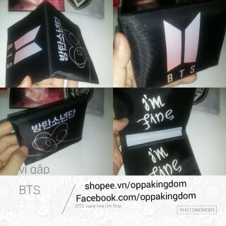 Ví gập BTS, DBSK, SuJu, Seventeen, Wanna One, BlackPink