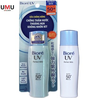 Sữa Chống Nắng Dưỡng Da Biore Chống Thấm Nước SPF 50+/PA+++ 40ML Chính Hãng.