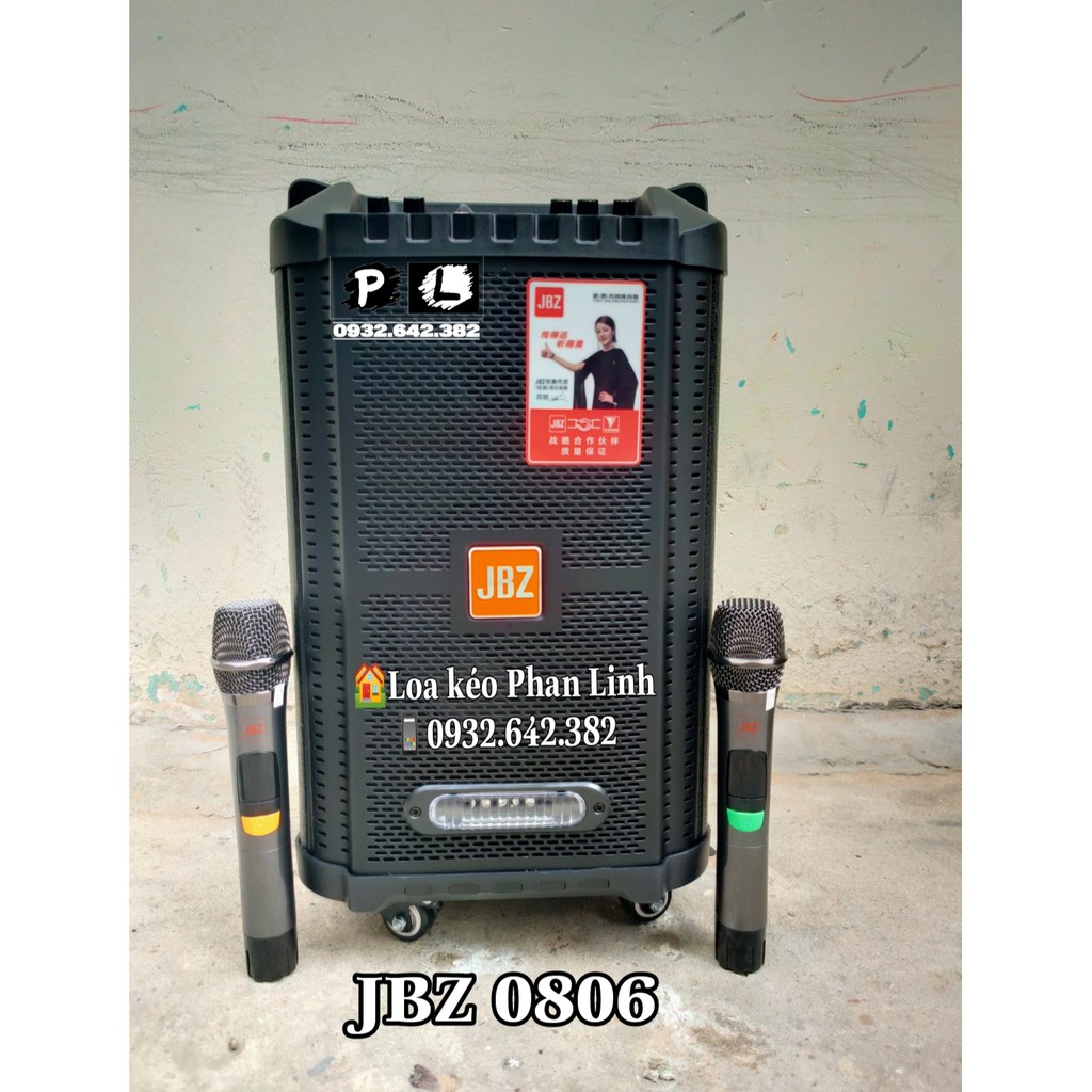 Loa kéo mini JBZ 0806, loa karaoke 2 tấc bản 2021
