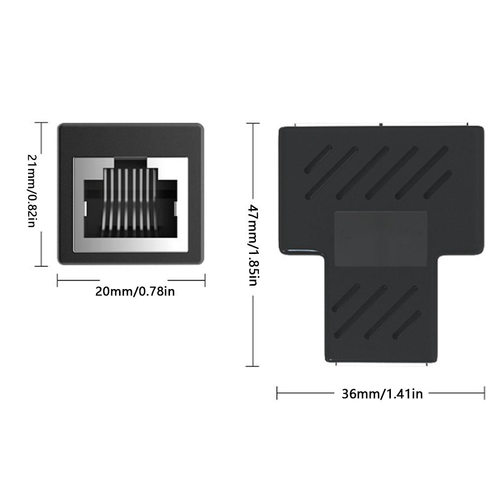 Set 2 Đầu Nối Chuyển Đổi Dây Cáp Internet Chuyên Nghiệp Có Thể Tháo Rời Và Tái Sử