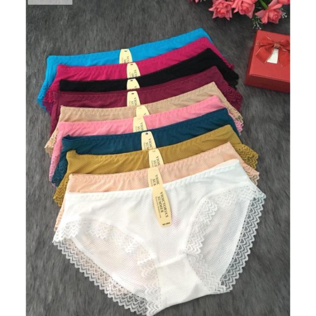 ♥️ SHOP UY TÍN ♥️♥️ Quần Lót Nữ Thông Hơi Phối Ren Thoáng Mát Êm Q5866 Quần chíp thông hơi.ab66