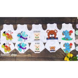 Set 5 bộ bé trai/ bé gái cotton in chữ FILA