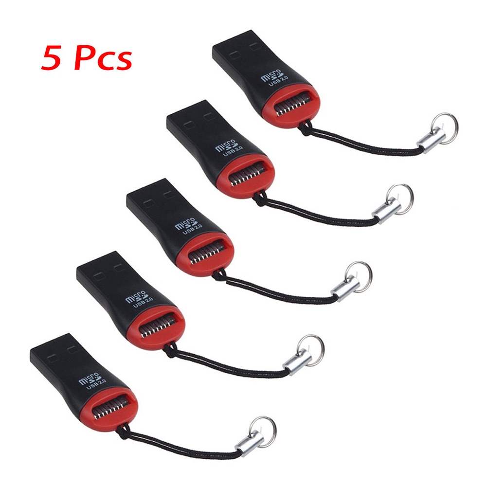 Set 5 Đầu Đọc Thẻ Nhớ TF USB 2.0 Dành Cho Laptop