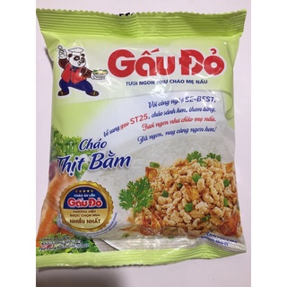 Combo 10 cháo gấu đỏ ăn liền thịt bầm.50g(mẫu mới)