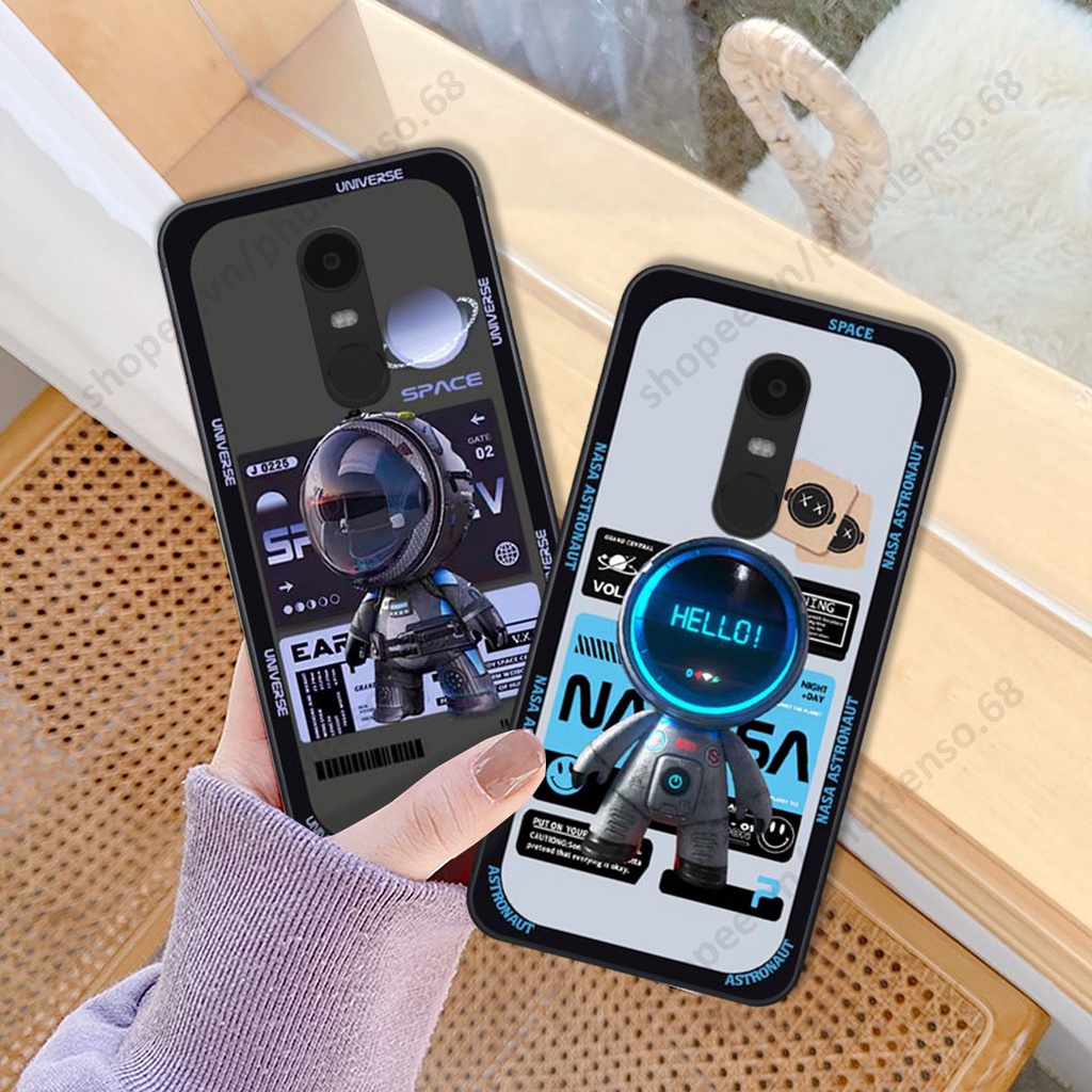 Ốp lưng Xiaomi Redmi Note 4/ Note 4x / Redmi 5 Plus hình người máy, robot nasa đáng yêu dễ thương