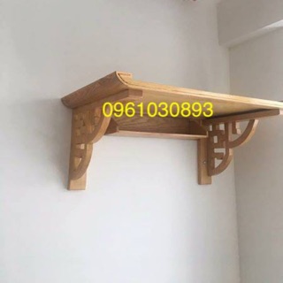 Bàn thờ treo tường mẫu chân hoa kt 48x81 kèm chắn khói