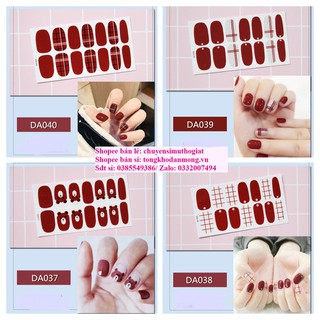Sỉ DA21-DA40 Dán móng tay Bộ 14 nhãn Nail Sticker