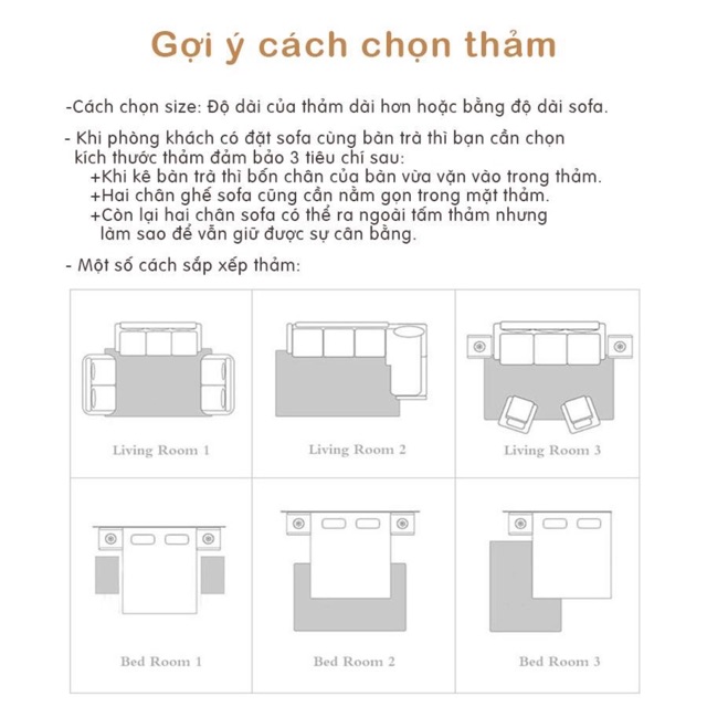 Thảm trải sàn,thảm phòng khách nhiều kích thước(Hàng Nhập Khẩu)