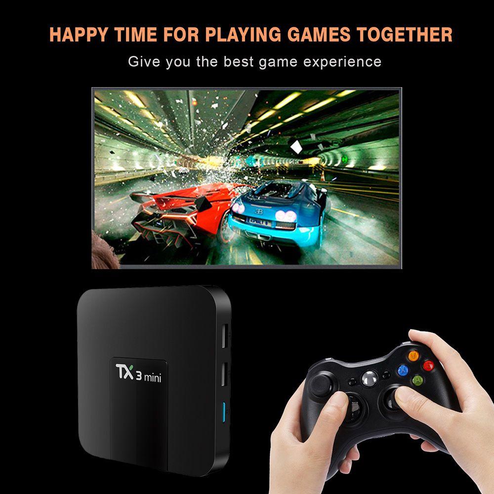 Đầu TV Box TX3mini Thông Minh 2021 1GB 8GB 2.4G WIFI RK3228A KèM Phụ KiệN