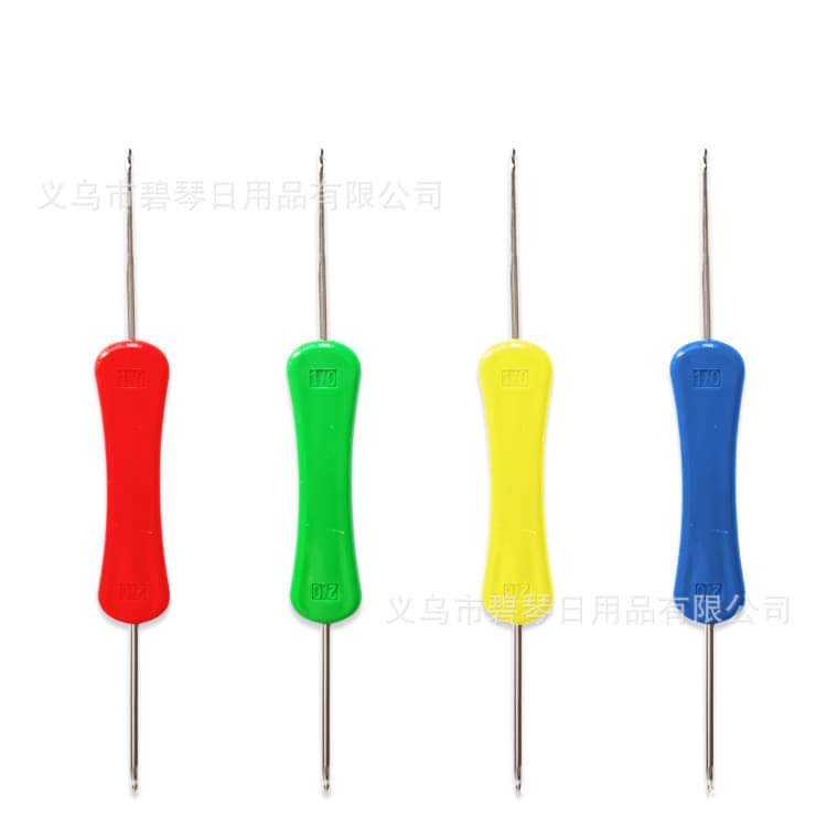 Kim móc 2 đầu cán nhựa hỗ trợ móc len