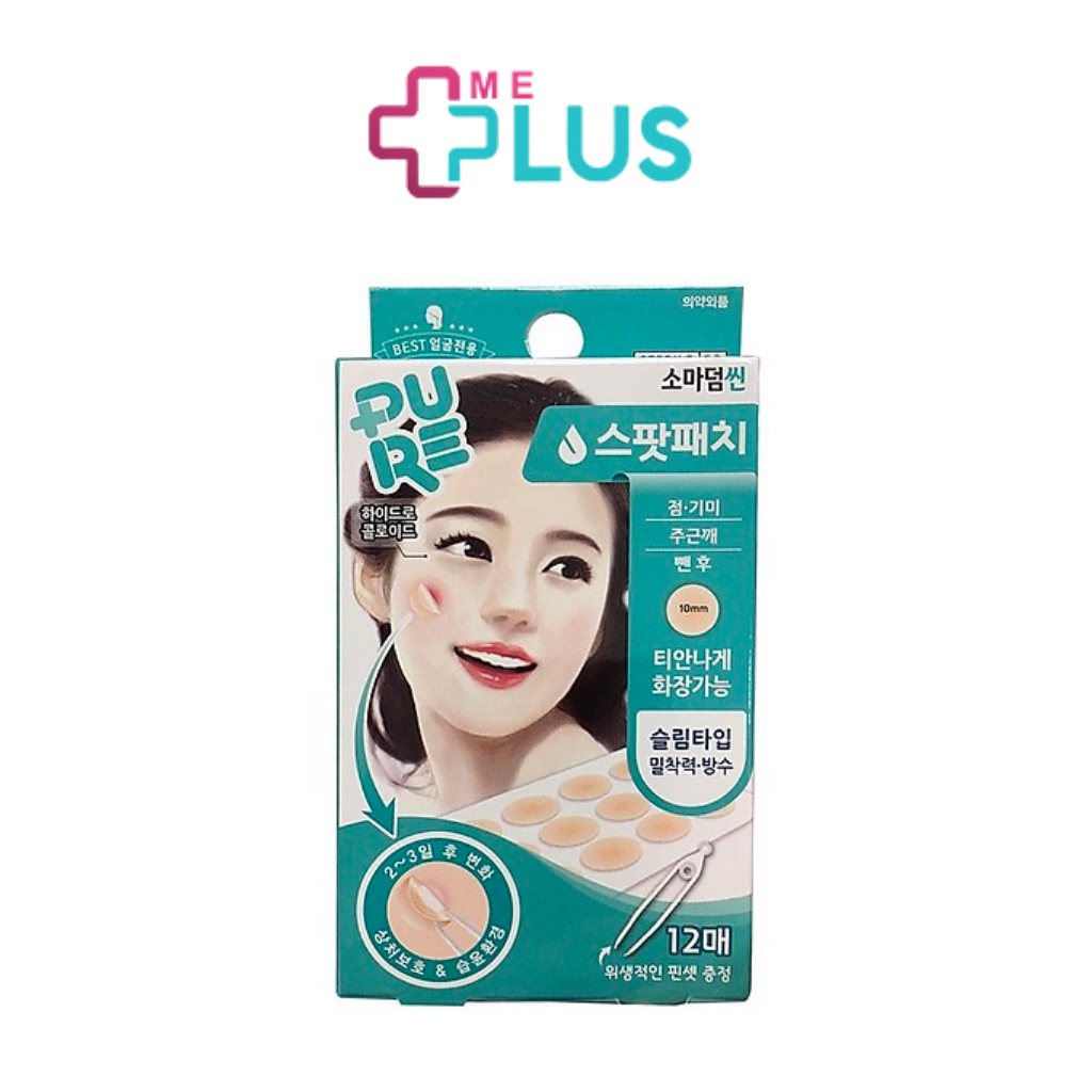 Miếng Dán Mụn, Băng Dán Vết Thương Somaderm- Thin Chứa Hydrocolloid Giúp Mờ Sẹo, Giảm Thâm 12-24 miếng