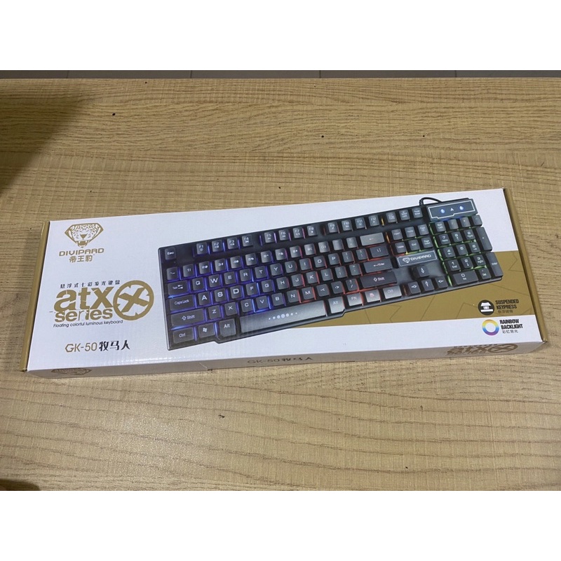 Bàn Phím Game Thủ Giả Cơ Divipard GK-50 LED Rainbow - Hàng New Chính Hãng 100%