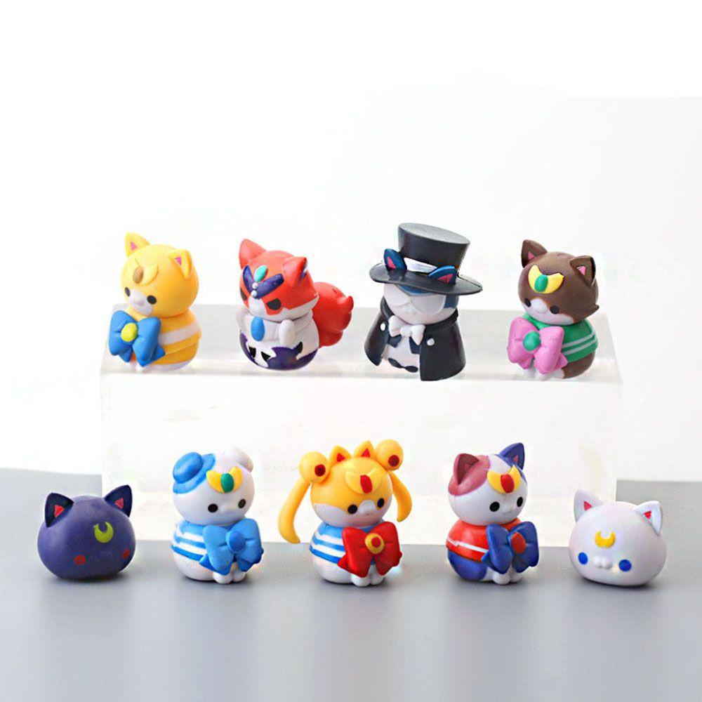 Set 9 Mô Hình Đồ Chơi Nhân Vật Thủy Thủ Mặt Trăng