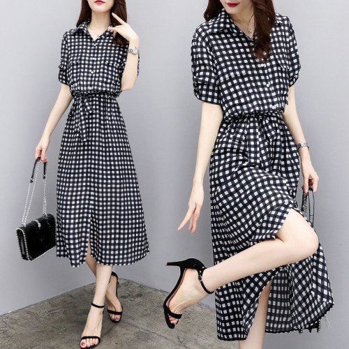 ĐẦM XÒE ĐẸP CÔNG SỞ GIÁ TỐT  [tặng ngay bút chì kẻ mày ] (CARO THẮT EO) | BigBuy360 - bigbuy360.vn