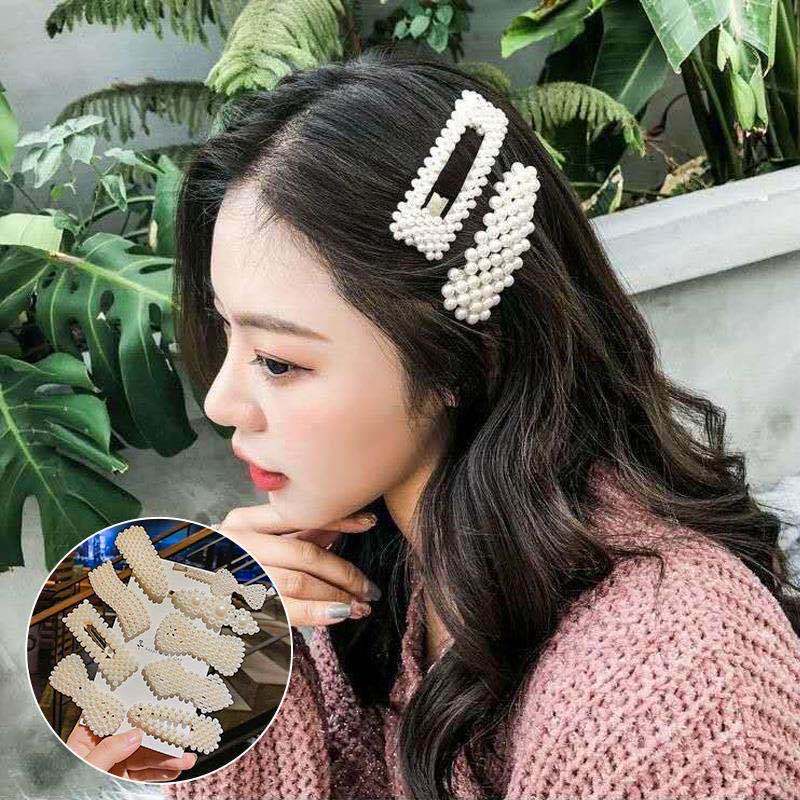 Kẹp Tóc Nhỏ Đính Ngọc Trai Phong Cách Hàn Quốc Cho Nữ