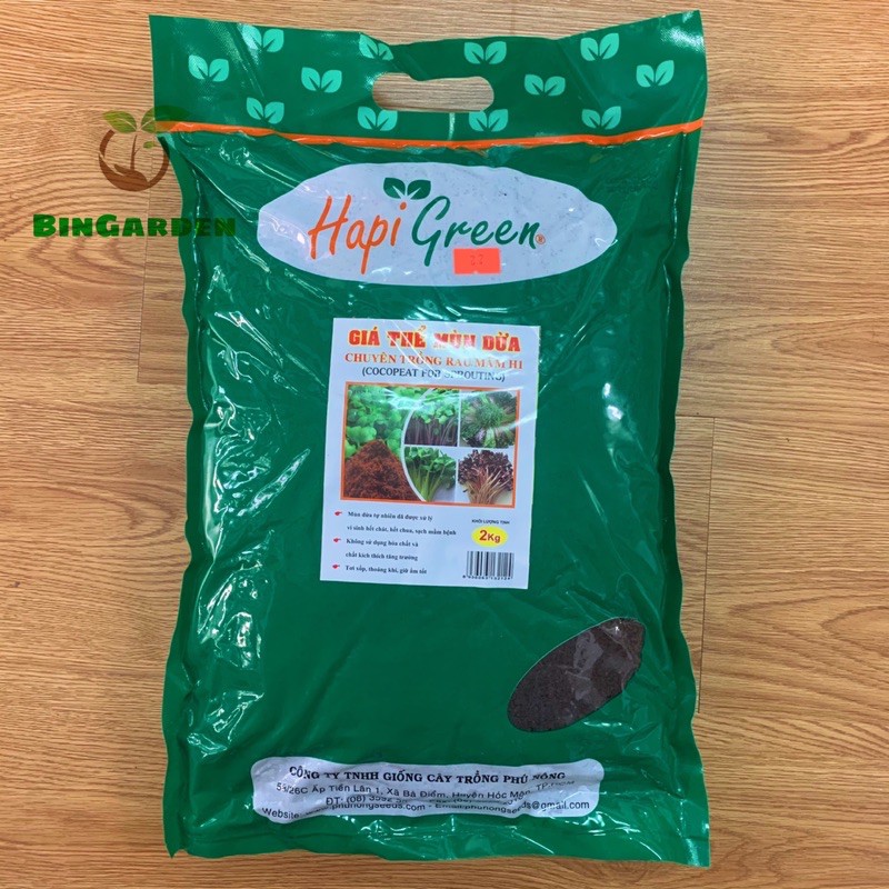 Giá thể mùn dừa Hapi Green 2kg